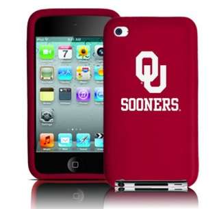 Oklahoma Sooners iPod Touch 4th Gen Silicone 4g Case  