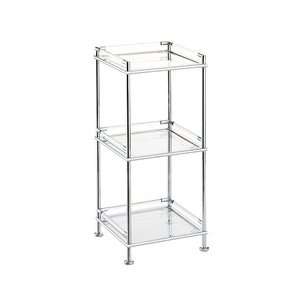  Metal, glass and acrylic 3 Tier Shelf
