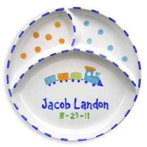  Train Personalized Divided Plate 
