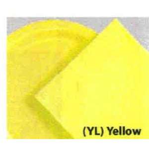 240 Light Pastel Yellow (10 Pks of 24) 9 Inch Wax Coated Plain Solid 