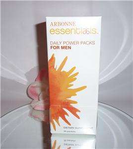 Arbonne Essentials Daily Power Packs for Men Vitamins Dietary 