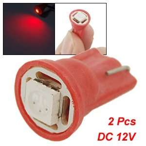 Amico 2 Pcs T10 W5W Red Lamp 5050 SMD LED Turn Signal Light 12V for 