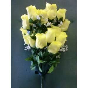 Tanday Sun Kissed Yellow #036112 Realistic Look Luxury Large Rose Bush 