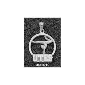 University of Utah Utes Gymnast Pendant (Silver)  Sports 