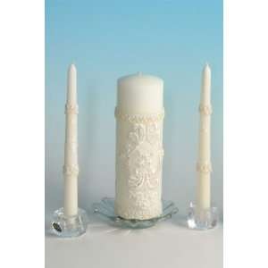  Bridal Lace Wedding Unity Candles 
