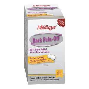  MEDIQUE 07333 Back Pain Off, Tablets,PK100 Health 