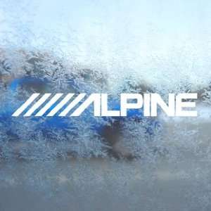  Alpinestars White Decal Alpine Amp Laptop Window White 