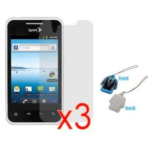  GTMax 3x Clear LCD Screen Protector + LCD Screen Cleaner 