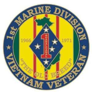  1st Marine Division Vietnam Veteran Pin 