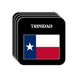 US State Flag   TRINIDAD, Texas (TX) Set of 4 Mini Mousepad Coasters