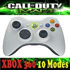 Xbox360 White Wireless Rapid Fire 8Mode modded stealth Controller 