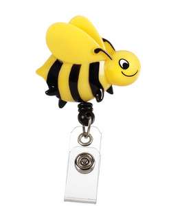 DESIGNER RETRACTABLE ID / BADGE HOLDER   Bumble Bee / Yellow Jacket 