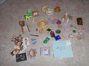 DOLLHOUSE MINIATURES ASSORTED LOT ACCESSORIES # 20  