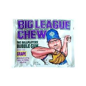 Big League Chewing Gum Grape 2.12oz.   12 Unit Pack