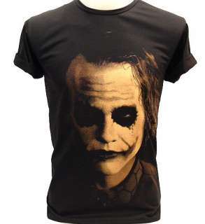 JOKER Shadow Heath Ledger BATMAN VTG Retro T Shirt XL  