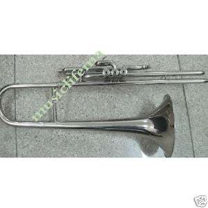 New nickel plate Marching Trombone nice sound brass  