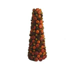 Pack of 2 Thanksgiving Fall Pumpkin, Pinecone and Acorn Cone Trees 17 