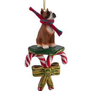  NEW Boxer Candy Cane Christmas Ornament