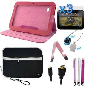   Screen Protector + 3 Pack Stylus with Flat Tip + Mini Stand + HDMI