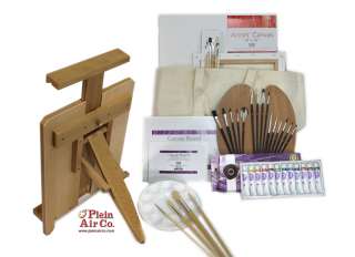 Our Newest Artists 45 PC Oil Painting Kit & Ultra Portable Table Easel 
