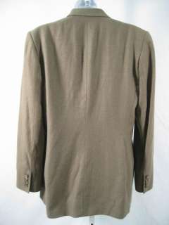 RALPH LAUREN BLACK LABEL Olive Cashmere Blazer Jacket 8  