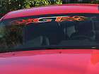 GT TRUE FIRE Flamed windshield decal Eclipse Mustang Celica Pontiac G6 