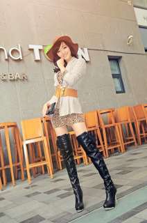 Style Laceup Studs Platform Stiletto Over The Knee Thigh High Boots 