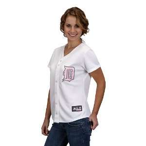  Detroit Tigers Womens Fashion Jersey by Majestic Athletic 