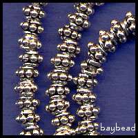 Sterling Silver Bead 5mm x 3mm 24 piece lot (.925)  