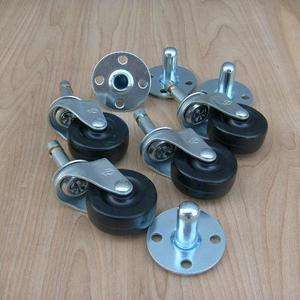 set of four 2in pop out amp casters with sockets  