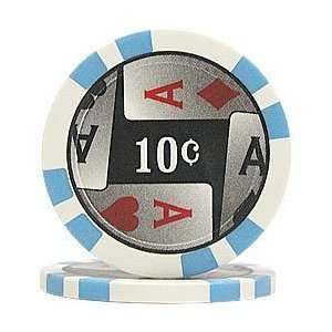  11.5g 4 Aces Poker Chip 10 cents