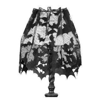 Heritage Lace Going Batty 60 Inch Wide by 20 Inch Drop 4 Way, Black