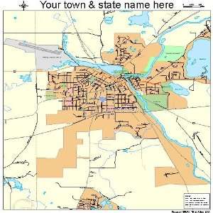  Street & Road Map of Burlington, Wisconsin WI   Printed 