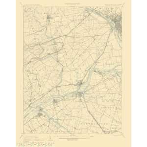 USGS TOPO MAP BURLINGTON QUAD PA/NJ 1906 