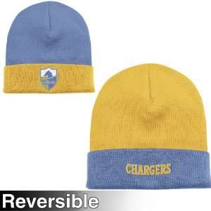   Ness San Diego Chargers Reversible Cuffed Knit Hat One Size Fits All