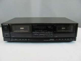 Sony TC W345 Stereo Dual Cassette Dolby Recorder Player VINTAGE  