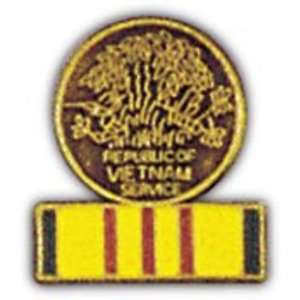  Vietnam Service Medal & Ribbon Pin 1 Arts, Crafts 