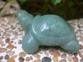 Rare Green Jade Gemstone Turtle Figurine S3271  