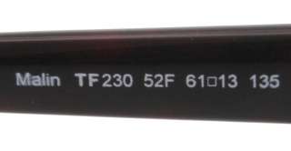 NEW Tom Ford Sunglasses TF 230 HAVANA 52F MALIN AUTHENTIC  