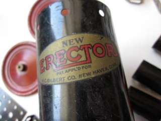 vtg 1929 A.C. Gilbert ERECTOR SET No7 Steam Shovel Wood Box 