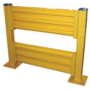Vestil YGR LO 4 Structural Guard Rail, Yellow, 48 Length, 15 Height 