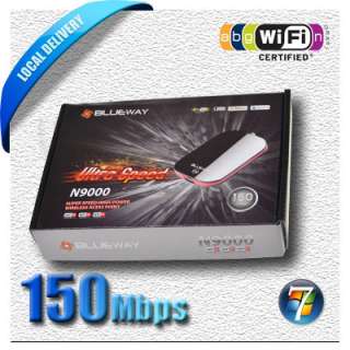Long Range 1000mW 1W USB WiFi Wireless N Adapter +Antenna+Retai​l 