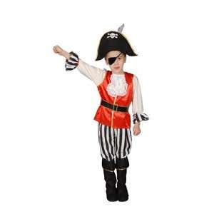  Pretend Deluxe Pirate Boy Child Costume Dress Up Set Size 