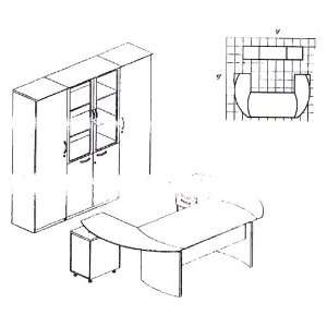  Conference Desk & Wall Unit