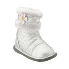 Wee Squeak Baby Girls Shoes Brown Fur Pansy Boots 4