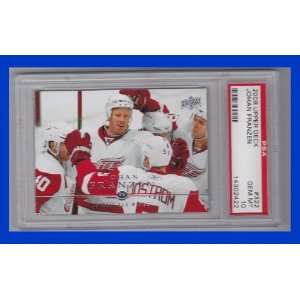   Deck Johan Franzen Card #322 Graded PSA 10 Gem Mint Detroit Red Wings