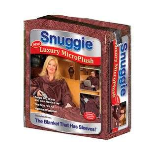 As Seen On TV Snuggie Micro Plush Extra Soft Chocolate, 1 Blanket at 
