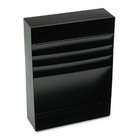   Desk Drawer Stationery Holder, 11.38 x 3.75 x 15 Inches, Black