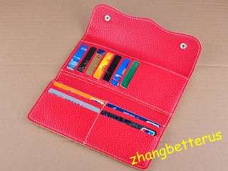 Korea fashion 9 colors long faux leather women wallet ladies purse 