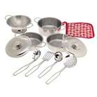 Just Like Home 11 Piece Stainless Steel Cookware Set   Pots, Pans 